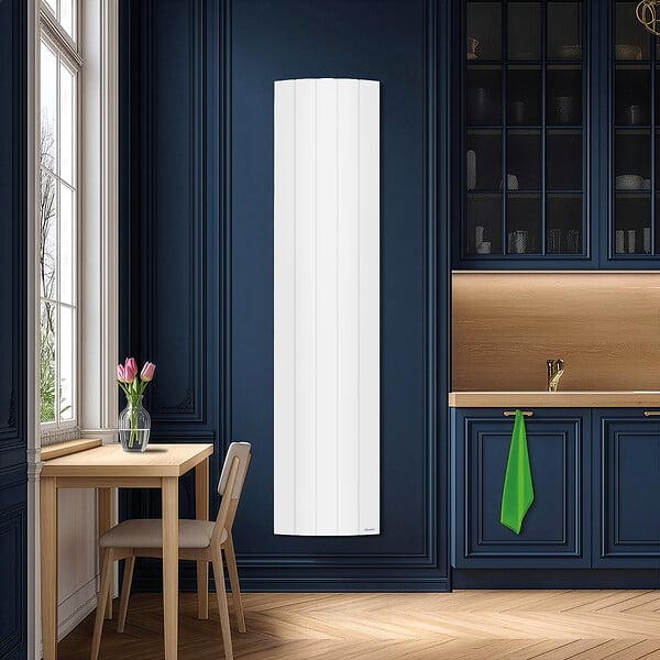 SAUTER - Radiateur vertical à inertie fluide Ipala - Blanc - 1800W - large