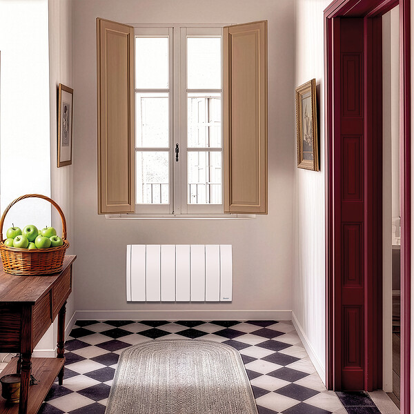 SAUTER - Radiateur électrique bas Ipala - Blanc - 700W - large