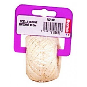 BROSSERIE THOMAS - Ficelle fine blanche cuisine rayonne 40gr - BROSSERIE THOMAS - 690 - large