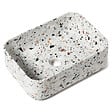 RO'MA NATURE - Vasque à poser rectangulaire Terrazzo 38x27x13 cm - vignette