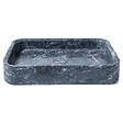 RO'MA NATURE - Vasque à poser rectangulaire  Marbre Gris 60x40x10 cm - vignette