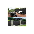 ID MARKET - Brise vue renforcé 1 x 10 M noir 220 gr/m² luxe PRO - vignette