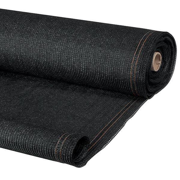 ID MARKET - Brise vue renforcé 1,5 x 10 M noir 220 gr/m² luxe PRO - large