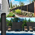 ID MARKET - Brise vue renforcé 1,5 x 10 M noir 220 gr/m² luxe PRO - vignette
