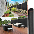 ID MARKET - Brise vue renforcé 1,5 x 10 M noir 220 gr/m² luxe PRO - vignette