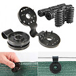 ID MARKET - Lot de 20 clips de fixation pour brise vue - vignette