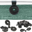 ID MARKET - Lot de 20 clips de fixation pour brise vue - vignette