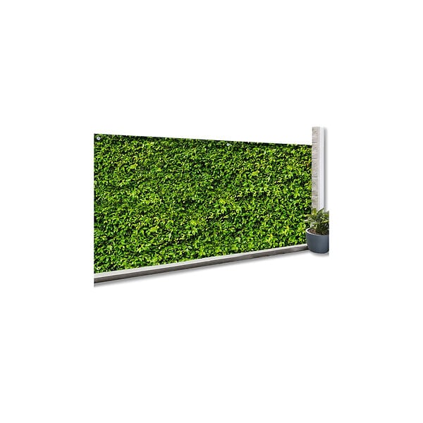 ID MARKET - Brise vue occultant 1,8 x 10 M imprimé feuillage 160 gr/m² - large