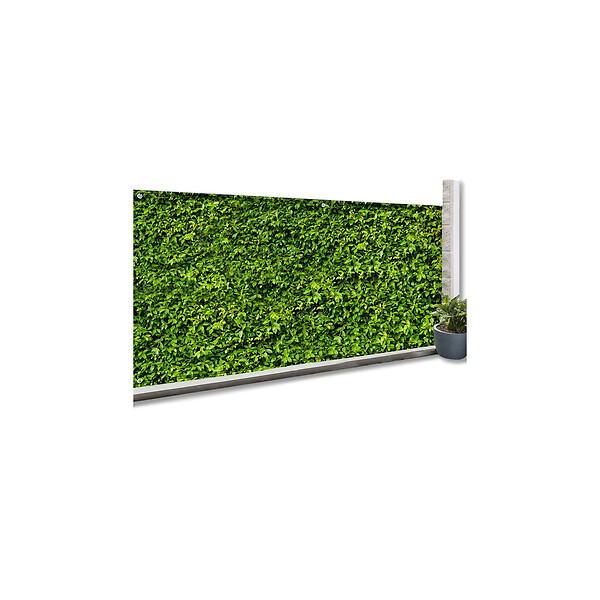 ID MARKET - Brise vue occultant 1 x 10 M imprimé feuillage 160 gr/m² - large