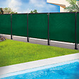 ID MARKET - Brise vue renforcé 1,5 x 10 M vert 220 gr/m² luxe PRO - vignette