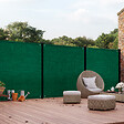 ID MARKET - Brise vue occultant 1,5 x 10 M vert 400 gr/m² haut de gamme - vignette