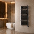 OTITEC - Sèche-serviettes électrique 120x50cm - 400W - Noir - SUDO - vignette
