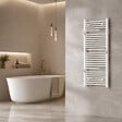 OTITEC - Sèche-serviettes électrique 120x50cm - 300W - Blanc - SUDO - vignette