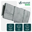 VOUNOT - Bordure de jardin plastique PP imitation pierre 10m gris clair - vignette