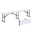 OVIALA - Table pliante 180 cm et 2 bancs pliables - REKKEM - vignette