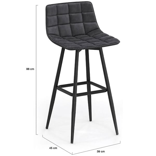ID MARKET - Lot de 4 tabourets de bar MADY en velours mix color gris foncé, terracotta x2, beige - large