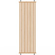 ID MARKET - Cloison de séparation claustra 250 x 80 cm en tasseaux de bois coloris chêne - vignette