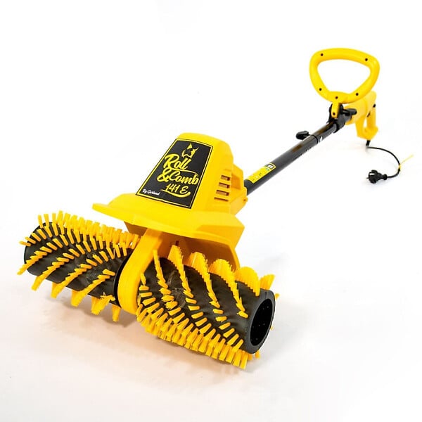 MCCOVER - Balayeuse gazon synthétique Garland ROLL&COMB 141 E-V26 Jaune - large