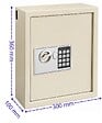 TRESORSAFE - Coffre À Clés Tresorsafe E48K Avec Fente De Dépôt Serrure électronique avec clés de secours - vignette