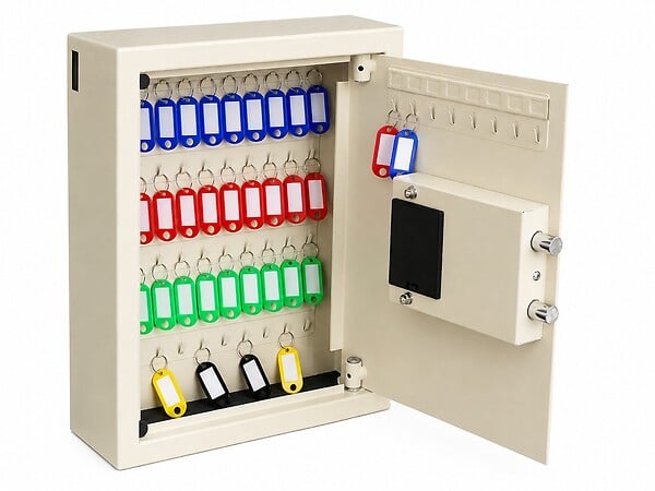 TRESORSAFE - Coffre À Clés Tresorsafe E48K Avec Fente De Dépôt Serrure électronique avec clés de secours - large