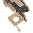 TECTAKE - Étagère murale magnétique, pour 40 figurines, bandes métalliques double face, gris anthracite, support écouteurs inclus - vignette