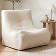 ID MARKET - Fauteuil chauffeuse compressé BILLY modulable 1 place velours côtelé beige - vignette