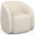 ID MARKET - Fauteuil CORI en velours côtelé beige - vignette