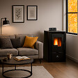 SANNOVER - Poêle à granulés air Anita 8,2 kW Noir Sannover - vignette