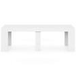 ID MARKET - Table console extensible ORLANDO 10 personnes 235 cm bois blanc - vignette