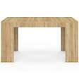 ID MARKET - Table console extensible ORLANDO 6 personnes 140 cm bois façon hêtre - vignette