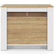 ID MARKET - Table buffet extensible ORLANDO 14 personnes 285 cm bois blanc façon hêtre - vignette