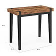 ID MARKET - Table console extensible AUSTRIA 10 personnes 235 cm design industriel - vignette