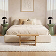 ID MARKET - Lot de 2 tables d'appoint rondes, table basse, bouts de canapé, tables de chevet ODETTE 30 cm métal vert kaki - vignette