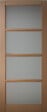 GD MENUISERIES - Porte Coulissante en hetre 4 vitrages H204 X L73 cm - vignette