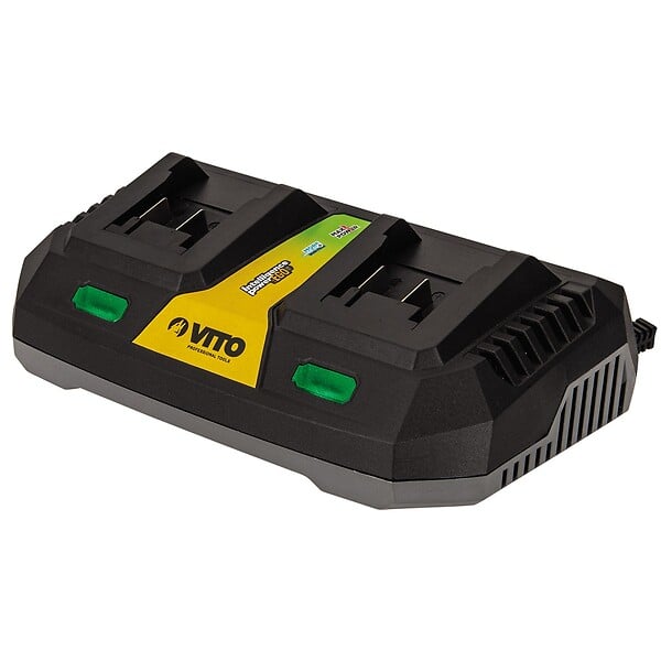 VITO - Tondeuse à gazon 40V -2 Batteries lithium 4.0Ah Chargeur Double Moteur Brushless 600m2 VITO - large