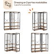 ID MARKET - Dressing modulable XXL L. 150 cm DETROIT design industriel - vignette