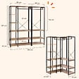 ID MARKET - Dressing modulable XXL L. 150 cm DETROIT design industriel - vignette
