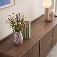 OVIALA - Meuble TV effet bois 150 cm style scandinave bois foncé - Tomy - vignette