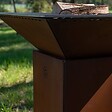 GRILL'CHIC - Pack Brasero Printemps CEVENOL Simple Cuve Corten Carré - Sans rangement bois - Modèle moderne sans rangement bois, idéal pour un extérieur compact - vignette