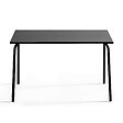 OVIALA - Table de jardin en acier 120 x 70 cm 6 places noir - Palavas - vignette