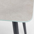 OVIALA - Petite table basse de jardin en acier gris - Costa Rica - vignette
