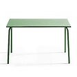 OVIALA - Table de jardin en acier 6 places 120 cm vert cactus - Palavas - vignette