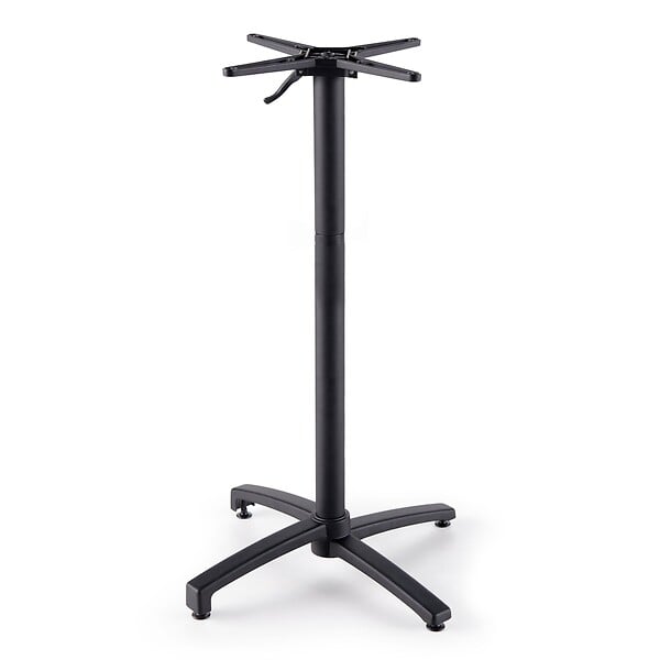 OVIALA - Pied pour table avec système inclinable 108 cm en aluminium noir Klipo - Klipo - large