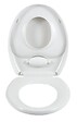 WENKO - Abattant WC 2en1 Family - Duroplastique - Blanc - Easy Close - vignette