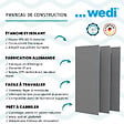 WEDI - Panneau de construction 250 x 90 x 2 cm - vignette
