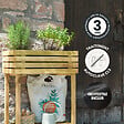 CERLAND - MINI CARRE POTAGER SURELEVE 30L - vignette