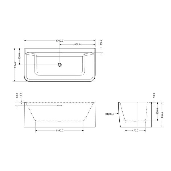 KIAMAMI VALENTINA - Barre D'appui Courbée À 120° En Acier Poli De 45 Cm | Loto - large