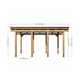 DIRECT-ABRIS - Carport Bois CASTELLANE - 2 Voitures - Traitement Autoclave - Ancrage de Fixation en H - Bois de Haute Qualitée - Poteaux 12x12 cm - vignette