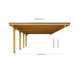 DIRECT-ABRIS - Carport Adosse Bois RIVERSIDE - 2 Voitures - 548 x 550 - Abris Voiture - Feutre Bitumeux sur les Voliges - Bandeau de Finition - Toit Plat - vignette