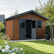 DIRECT-ABRIS - Abri de Jardin Composite ISORA - 12m2 Brun - Cabane Atelier / Abri Velo - vignette